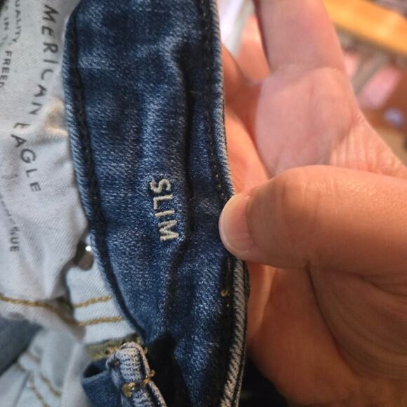 American Eagle Men’s AirFlex+ Slim Fit Jeans 29×32 Blue - Picture 4 of 11